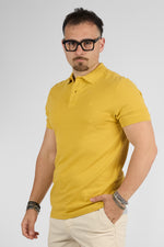 Polo Mezza Manica 100% Cotone Piquet | 2 per €40 | Senape 34