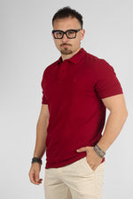 Polo Mezza Manica 100% Cotone Piquet | 2 per €40 | Bordeaux 40