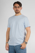 T-Shirt Mezza Manica 100% Cotone Basic | 2 per €30 | Celeste Chiaro 56