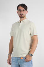 Polo Mezza Manica Active No Stiro Lavorata 9819 | 2 per €40 | Beige