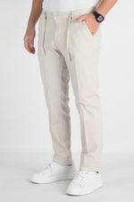 Pantalaccio Semi Slim Effetto Lino B711 | 2 per €50 | Beige