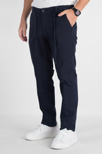 Pantalaccio Semi Slim Effetto Lino B711 | 2 per €50 | Blu