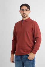 Polo M/L Jersey di Cotone 66481 | 2 per €50 | Ruggine 55