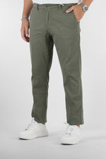 Pantalone Piquet Slim B016 | 2 per €50 | Verde Militare