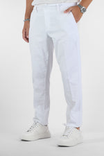 Pantalone Piquet Slim B016 | 2 per €50 | Bianco