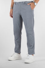 Pantalone Piquet Slim B016 | 2 per €50 | Grigio