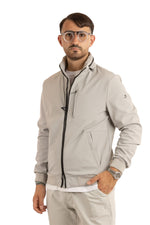 Water-Repellent Mutino Bomber Jacket with Detachable Hood | Ice