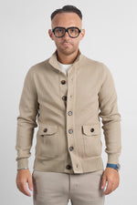 Cardigan Bottoni e Tasche 251069 | Beige