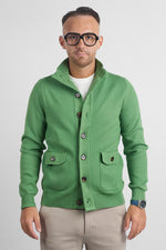 Cardigan Bottoni e Tasche 251069 | Verde