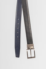 Ceinture réversible | Bleu et noir