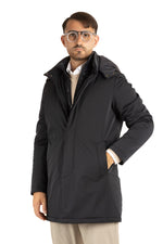 Trench avec capuche amovible | Bleu