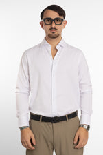 Stain-Resistant, Non-Iron Slim-Fit Shirt | White