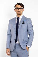 Abito Due Bottoni Basic | Celeste 522