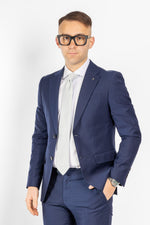 Solaro Tina Two Button Dress | Blue 12