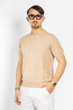 Polo en crêpe de coton finesse 16 | 2 pour 60 € | Beige
