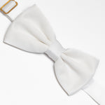 Solid Color Bow Tie | White