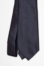 Cravatta Tre Pieghe Tinta Unita | Blu Notte