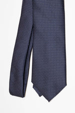 Cravatta Tre Pieghe Fantasia Micro Puntini | Blu e Celeste