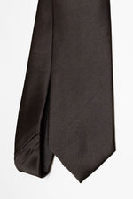 Cravatta Tre Pieghe Tinta Unita | Nera