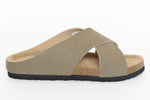 Sandalo Fibbia Intrecciata e Memory | Beige