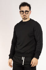 Crewneck Cotton Sweatshirt | 2 For €40 | Black 1