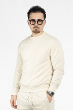 Felpa in Cotone Girocollo | 2 Per €40 | Beige 15