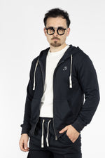 Sweat à capuche zippé en coton | 2 pour 40 € | Bleu 2