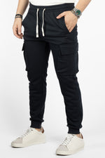 Pantalon de survêtement cargo en coton | 2 pour 40 € | Bleu 2