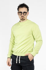 Crewneck Cotton Sweatshirt | 2 For €40 | Lime 26