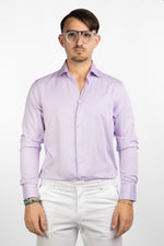 Chemise Regular Basic Micro 8271 sans repassage | Lilas 3