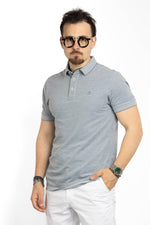 Salt and Pepper Pattern Short-Sleeve Polo Shirt 3392 | 2 for €40 | Green