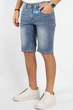 Bermuda en denim souple | Délavage B0319