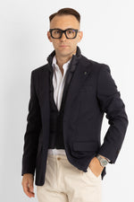 Jacket with Detachable Bib | Blue