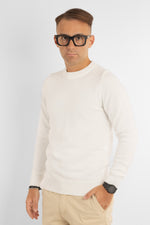 Soft Crewneck Sweater 31154 | 2 for €50 | White