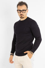 Basic Slim Crewneck Sweater | 2 for €40 | Blue