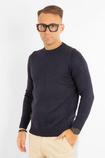 Soft Crewneck Sweater 31154 | 2 for €50 | Blue