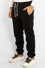 Pantalone di Tuta Ciniglia Basic | Nero