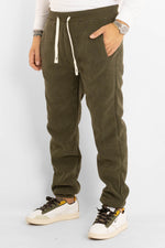 Basic Chenille Tracksuit Bottoms | Military Green