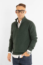 Pullover Mezza Zip Chicco di Riso 907 | 2 per €60 | Verde