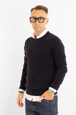 Cashmere Blend Crewneck Sweater 2371 | 2 for €60 | Blue