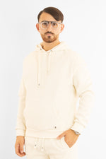 Chenille Fleece Hoodie | Cream