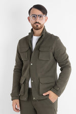 Giacca Sahariana Jersey Pesante 6701 | 2 per €60 | Verde Militare