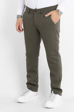 Heavy Jersey Semi Slim Trousers 6703 | 2 for €60 | Green