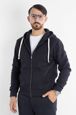 Felpa Jersey Pesante Zip e Cappuccio 6704 | 2 per €60 | Blu