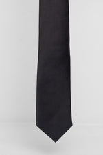Cravatta Tre Pieghe Tinta Unita Nera | 2 Per €20