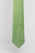 Cravatta Tre Pieghe Tinta Unita Verde Mela | 2 Per €20