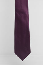 Solid Colour Micro Diamond Plum Three-Fold Tie | 2 For €20