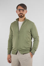 Pullover Zip Intera Basic Cotone 105 | 2 per €50 | Verde 12