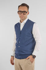 Gilet a V con Bottoni Basic di Cotone 1109 | 2 per €50 | Avion 43