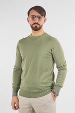 Pull basique à col rond 110 % coton | 2 pour 50 € | Vert pomme 12